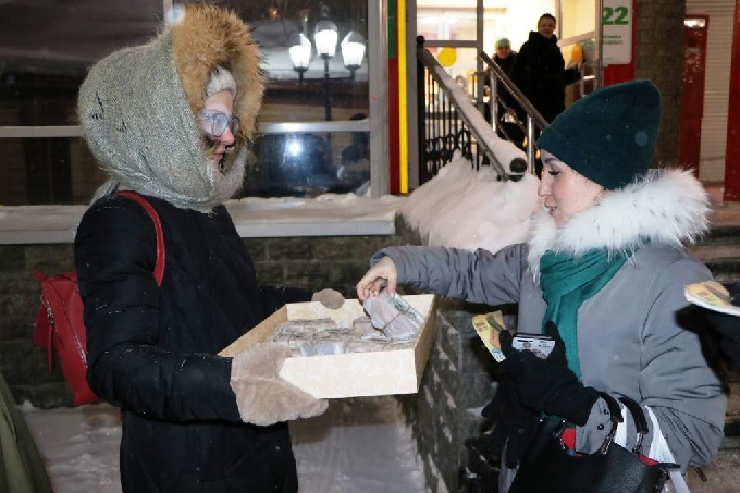 В Когалыме прошла акция «Блокадный хлеб»