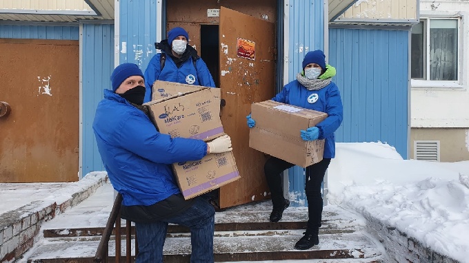 Адресная помощь труженице тыла от Волонтеров Победы