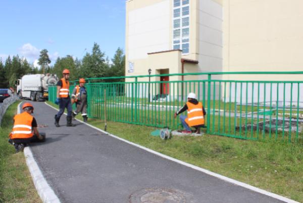 В десятой школе ремонтируют «ливневку» 